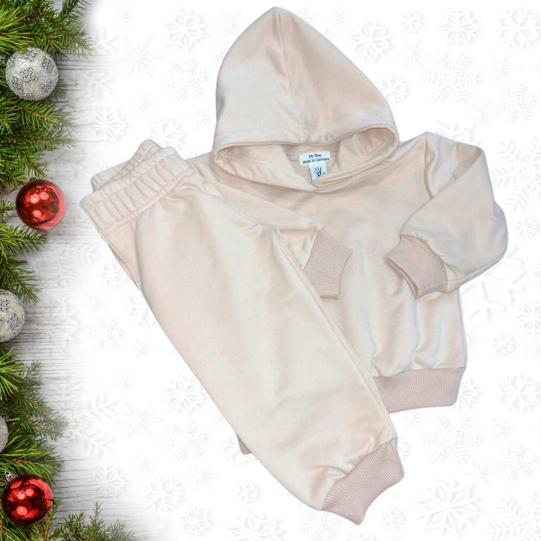 Jogger/Sweatshirts Unisex Handgefertigter Jogginganzug für Babys, Kinder Baby- und Kleinkind-Trainingsanzüge, handgefertigt, handgefertigter Jogginganzug mit Kapuze und Jogginghose. Hausanzug Kinder Hoodie Bekleidung Sportanzug