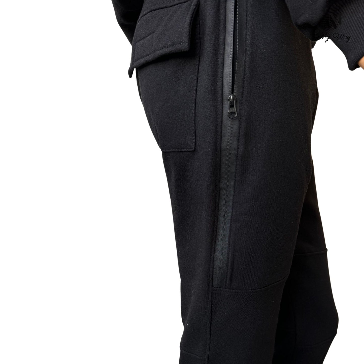 seite tasche unterteil hose herren trainingsanzug schwarz