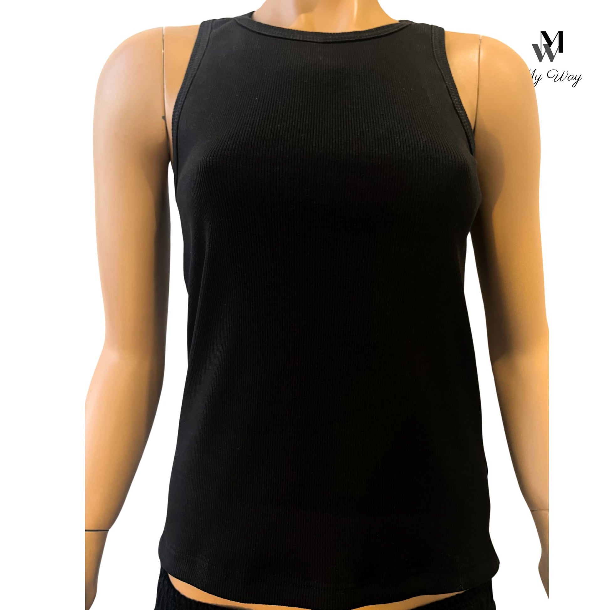 Tank Top Damen Schwarz Schwarzes Tank Top aus Bio-Baumwolle | Hamburg